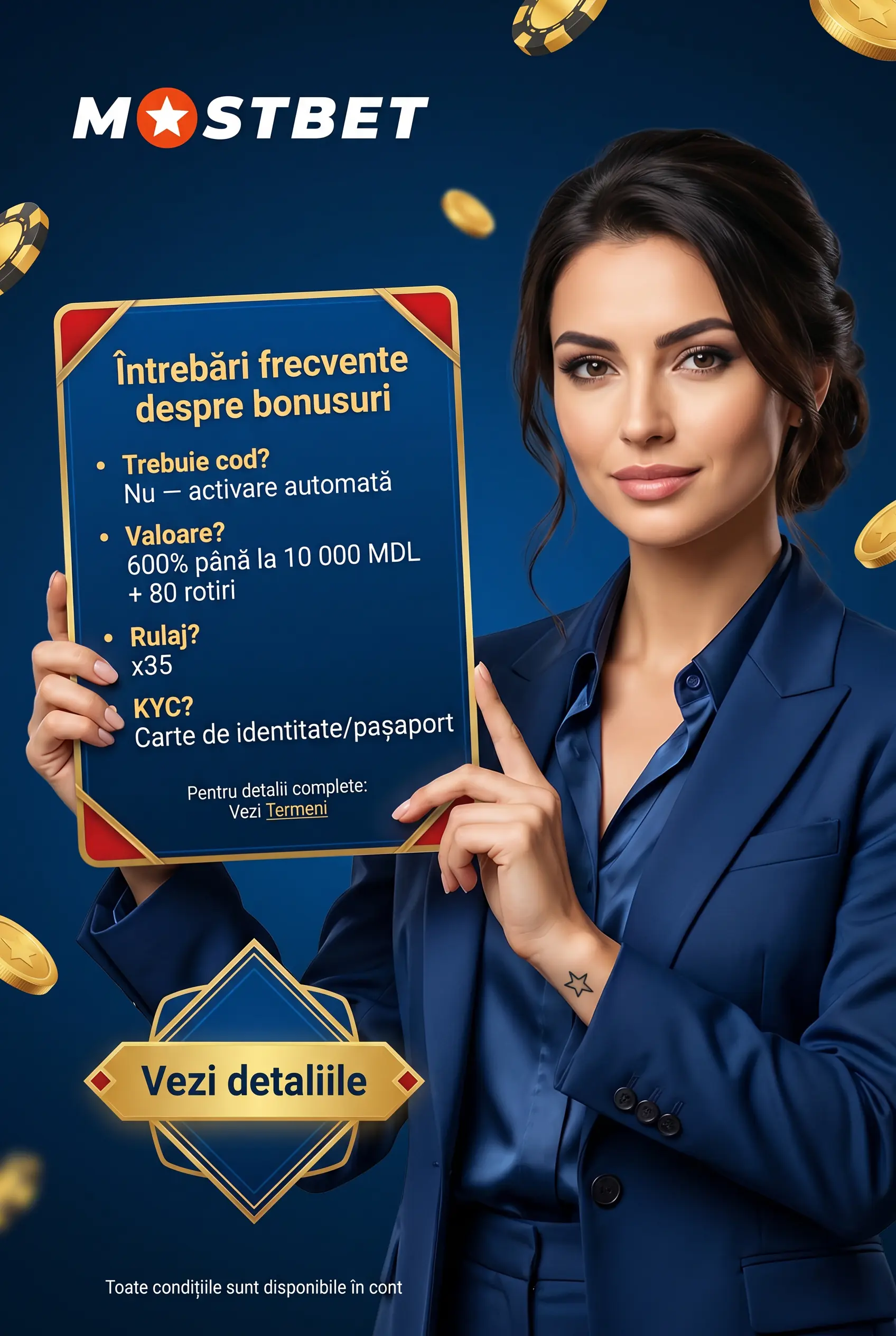 Întrebări despre bonusurile Mostbet