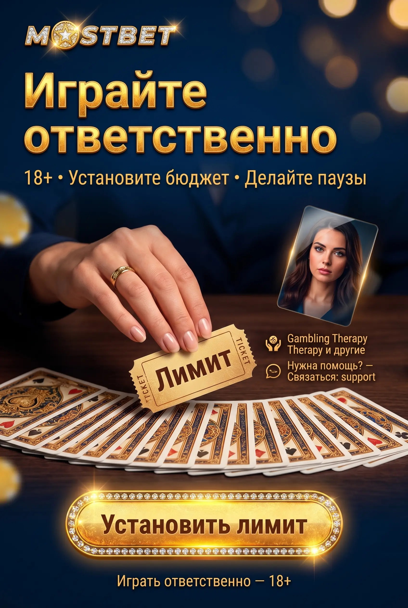 Ответственная игра в Mostbet