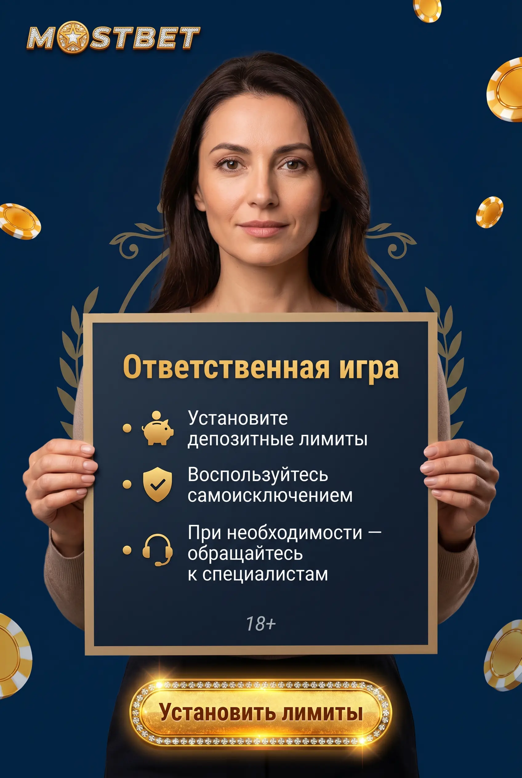 Ответственная игра в Mostbet
